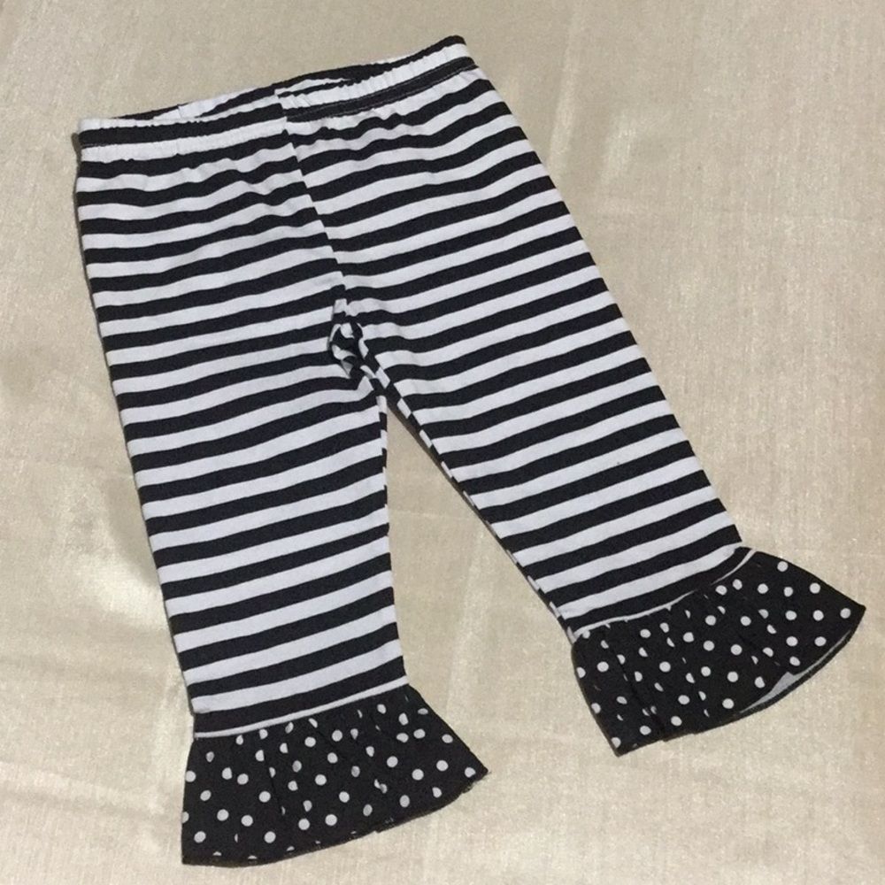 Nannette Girls Pants w/Ruffled Hem
